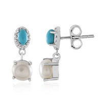 Orecchini in argento con Perla d'Acqua Dolce Bianca
