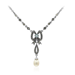 Collana in argento con Perla di Acqua Dolce