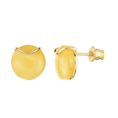 Orecchini in argento con Ambra Milky Baltica
