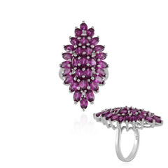 Anello in argento con Rodolite