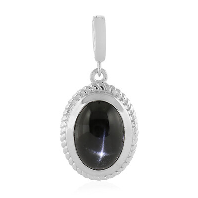 Ciondolo in argento con Diopside Stellato d'India
