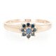 Anello placcato in oro con Diamante Fancy
