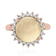 Anello in argento con Pietra di Luna Bianca