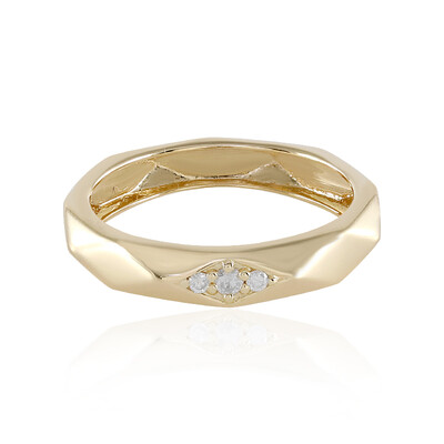 Anello in oro con Diamante I2 (H) (de Melo)