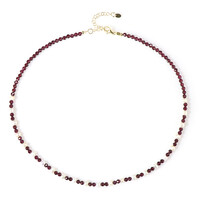 Collana in argento con Granato d’India (Riya)