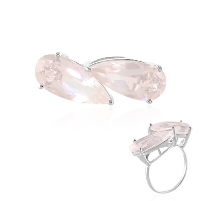 Anello in argento con Quarzo Rosa (de Melo)