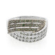 Anello placcato in platino con Diamante Fancy