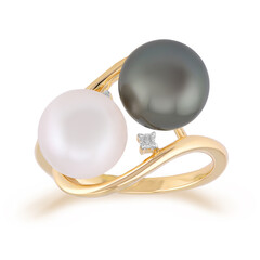 Anello in oro con Perla Akoya (TPC)