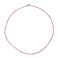 Collana in argento con Quarzo Fragola