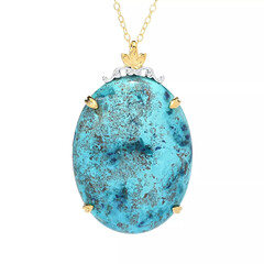 Collana in argento con Crisocolla (Gems en Vogue)