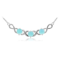 Collana in argento con Opale Blu Caraibico
