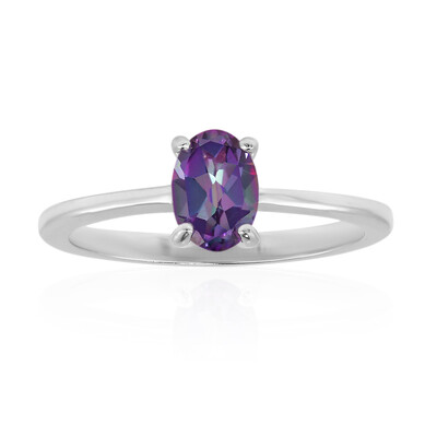 Anello in argento con Topazio Mistico Mirtillo