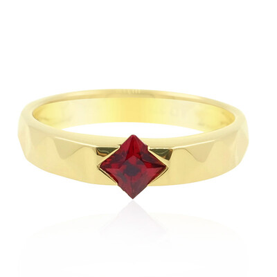Anello in oro con Spinello Rosso della Birmania (de Melo)