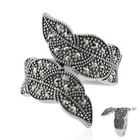 Anello in argento con Marcassite