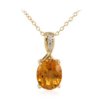 Collana in argento con Citrino Madeira