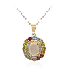Collana in argento con Opale di Welo