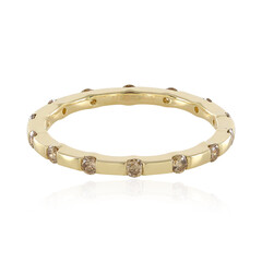 Anello in oro con Diamante Champagne I2 (de Melo)