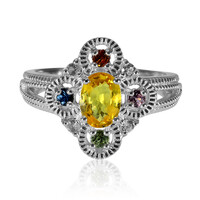 Anello in argento con Zaffiro Giallo