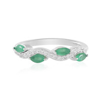 Anello in argento con Smeraldo Zambia