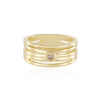 Anello in argento con Diamante Cioccolato I3
