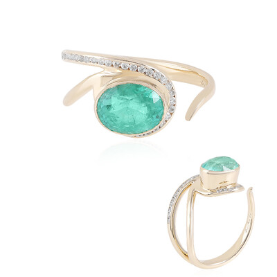 Anello in oro con Smeraldo Russo (de Melo)