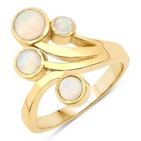 Anello in argento con Opale di Welo