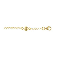 Chiusura magnetica in argento placcato oro giallo - 6 cm - 1,6 g