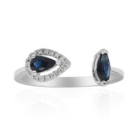 Anello in oro con Zaffiro Ceylon Blu