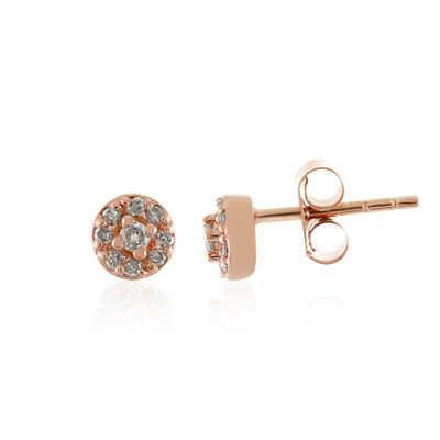 Orecchini in argento con Diamante I4 (J)