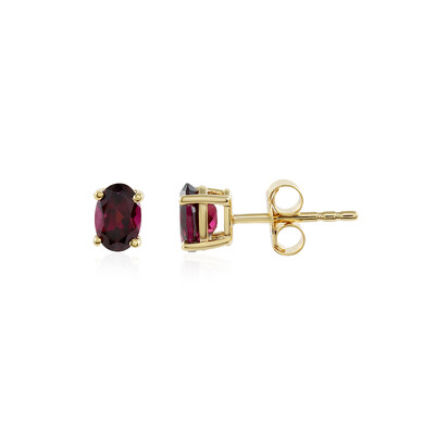 Orecchini in argento con Rodolite Lampone