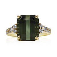 Anello in oro con Tormalina Neon del Congo (CIRARI)