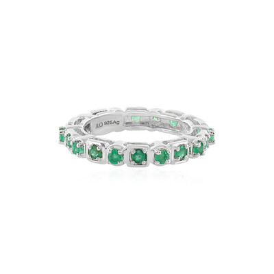 Anello in argento con Smeraldo Zambia