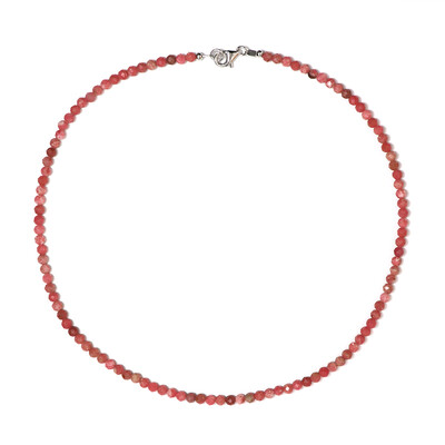 Collana in argento con Rodonite