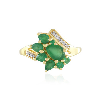 Anello in argento con Smeraldo Zambia