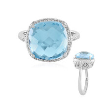 Anello in argento con Topazio Blu Cielo