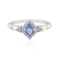 Anello in argento con Zaffiro Ceylon Blu