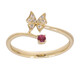 Anello in oro con Rubino Mozambico AAA (CIRARI)