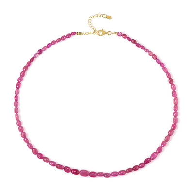 Collana in argento con Zaffiro Rosa del Madagascar