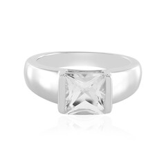 Anello in argento con Quarzo Bianco