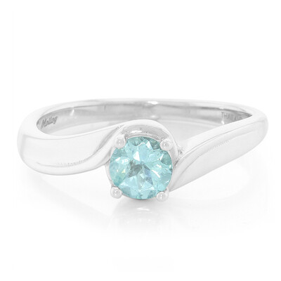 Anello in argento con Fluoroapatite Verde