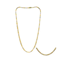 Collana in argento con Peridoto della Birmania