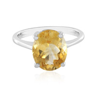 Anello in argento con Citrino