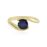 Anello in argento con Zaffiro Blu del Madagascar