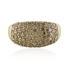 Anello in oro con Diamante Champagne I2 (de Melo)