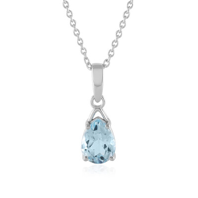Collana in argento con Topazio Blu Cielo