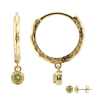 Orecchini in argento con Peridoto della Birmania