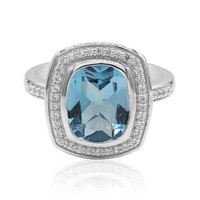 Anello in argento con Topazio Marambaia (Tenner Diniz)