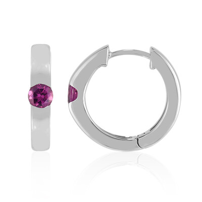 Orecchini in argento con Rodolite