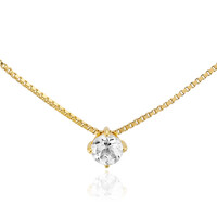 Collana in argento con Topazio Bianco