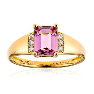 Anello in oro con Diasporo Rosa (AMAYANI)